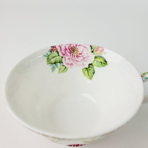 Shabby Chic Rose Chintz Teacup, Saucer & Plate The Fairmont Empress Rose Garden - Picture 5 of 13